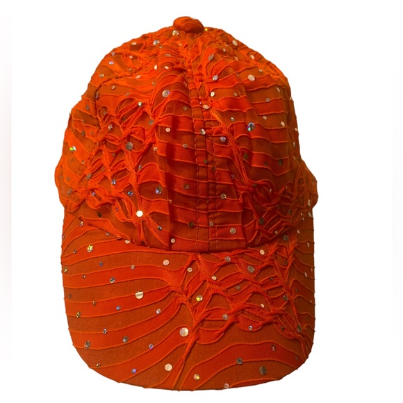 SS Something Special Orange Sparkle Hat - Picture 1 of 6